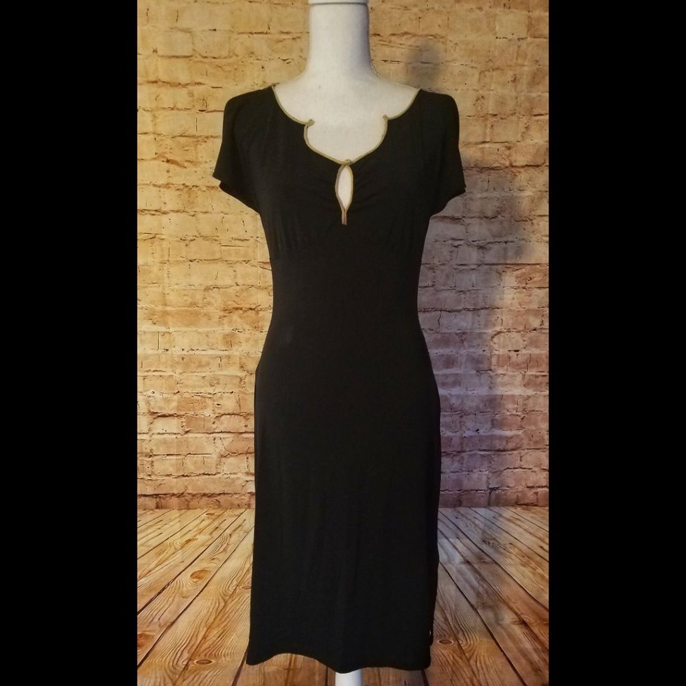 BCBG Max Azria Womens Black Keyhole Jersey Spandex